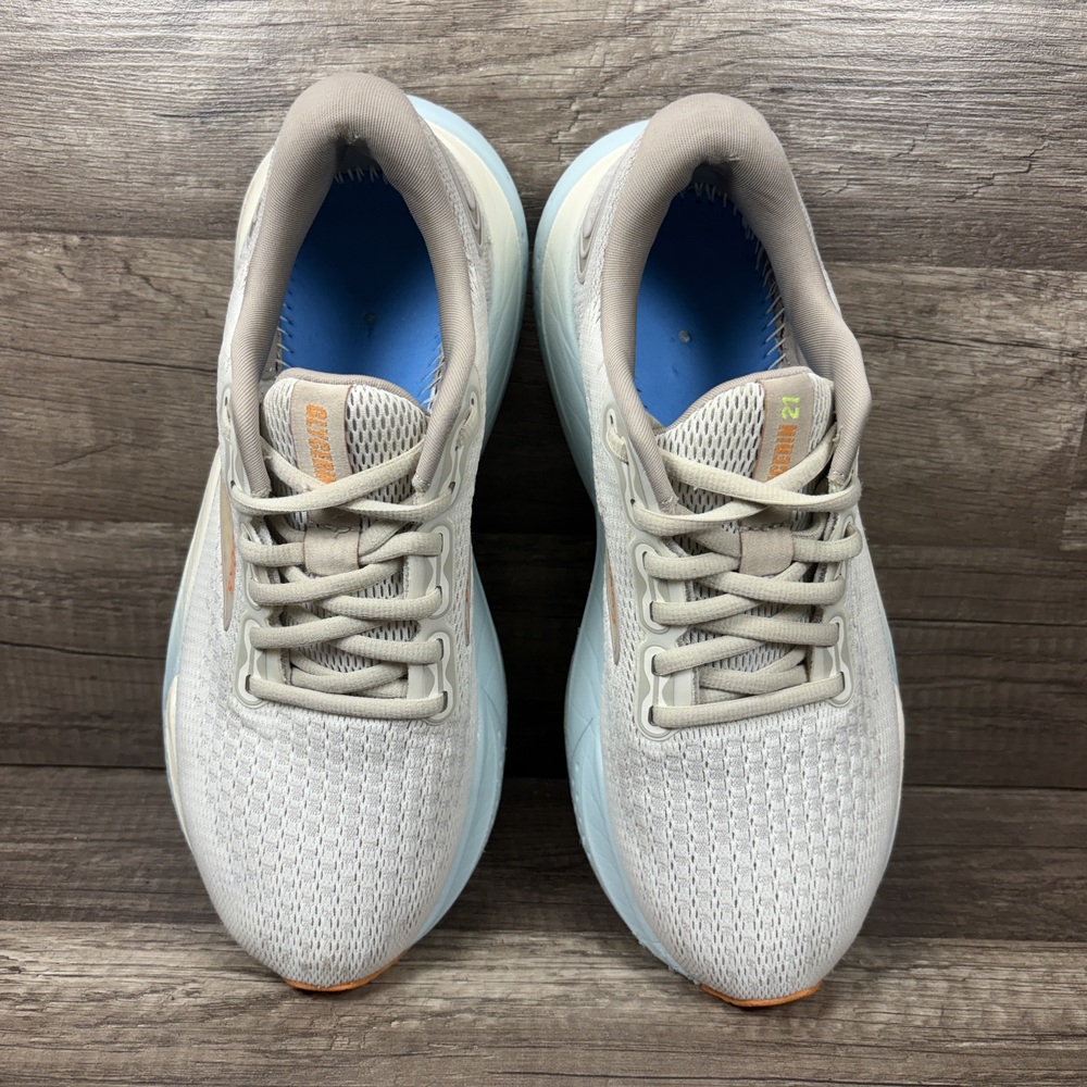 Brooks Glycerin 21 Gray Tan Womens US Size 7 EUR 38 1204081B195 Running Shoes - Picture 7 of 9